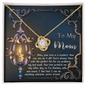 Mom - Your Love Is A Mystery - Love Knot Necklace