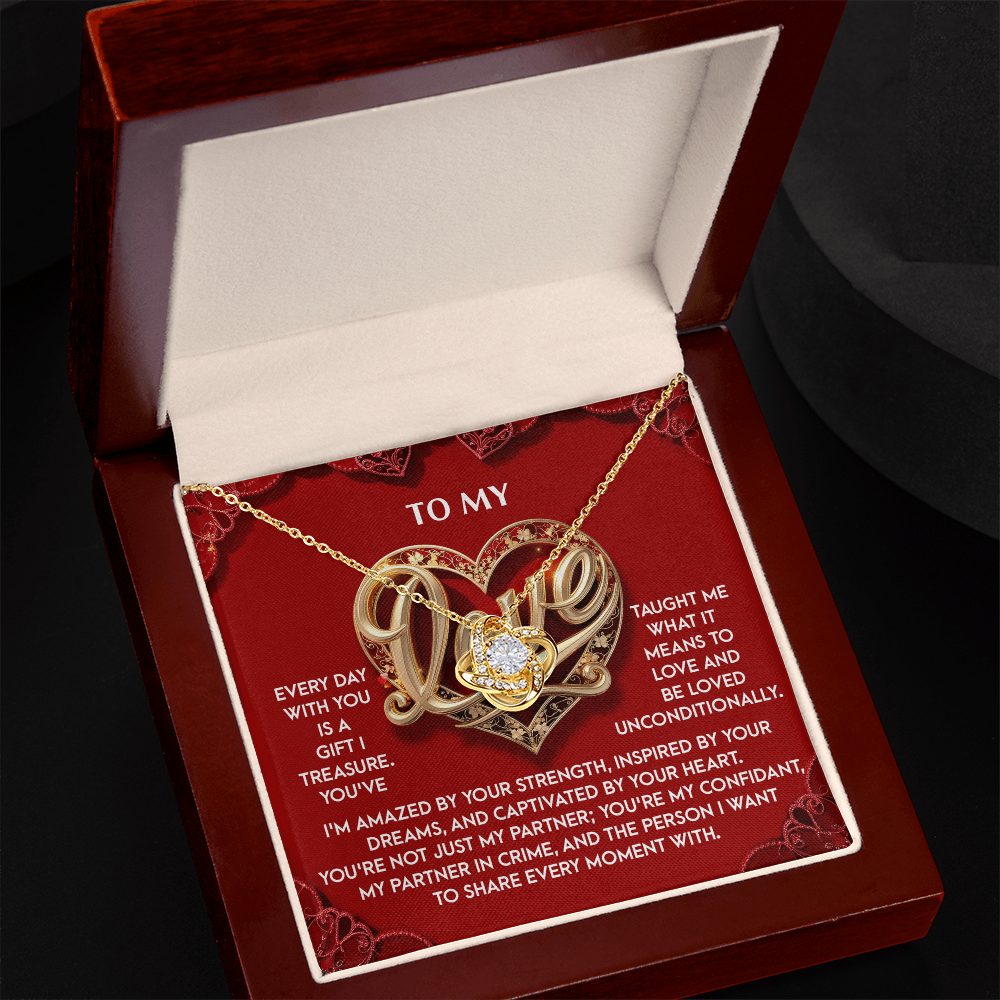 Soulmate - A Gift I Treasure - Love Knot Necklace