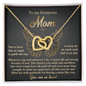 Mom - An Angel To Guide My Way - Interlocking Hearts Necklace