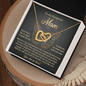 Mom - An Angel To Guide My Way - Interlocking Hearts Necklace