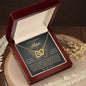 Mom - An Angel To Guide My Way - Interlocking Hearts Necklace