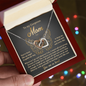 Mom - An Angel To Guide My Way - Interlocking Hearts Necklace