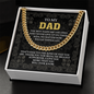 Dad - Who Never Gives Up - Cuban Link Chain