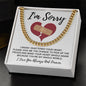Sorry - I Shattered Your Heart - Cuban Link Chain
