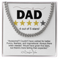 Dad - Would Have Given 5 Stars - Cuban Link Chain