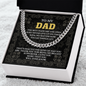Dad - Who Never Gives Up - Cuban Link Chain
