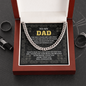 Dad - Who Never Gives Up - Cuban Link Chain