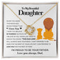 To My Beautiful Daughter - This Old Lion - Love Knot Necklace
