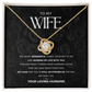 Wife - Sharing My Life With You - Love Knot Necklace