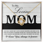 Mom - Elegant, Beautiful, And Loving - Love Knot Necklace
