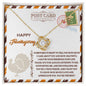Thanksgiving - A True Friend - Love Knot Necklace