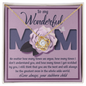 Mom - The Best And Greatest Mom In The Whole Wide World - Love Knot Necklace