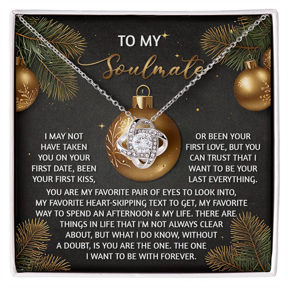 Soulmate - My Favorite Pair Of Eyes - Love Knot Necklace