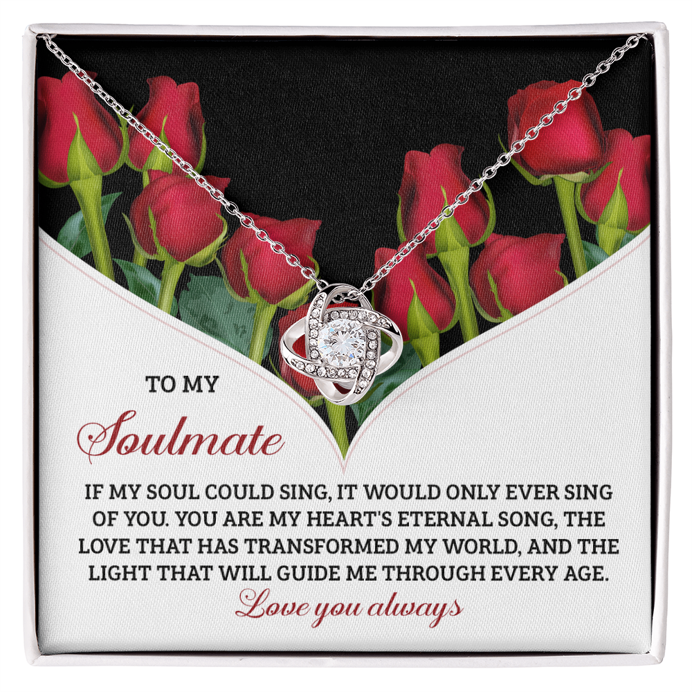 Soulmate - My Heart's Eternal Song - Love Knot Necklace
