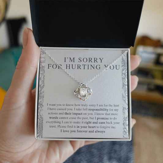 Sorry - Sorry For Hurting You - Love Knot Necklace