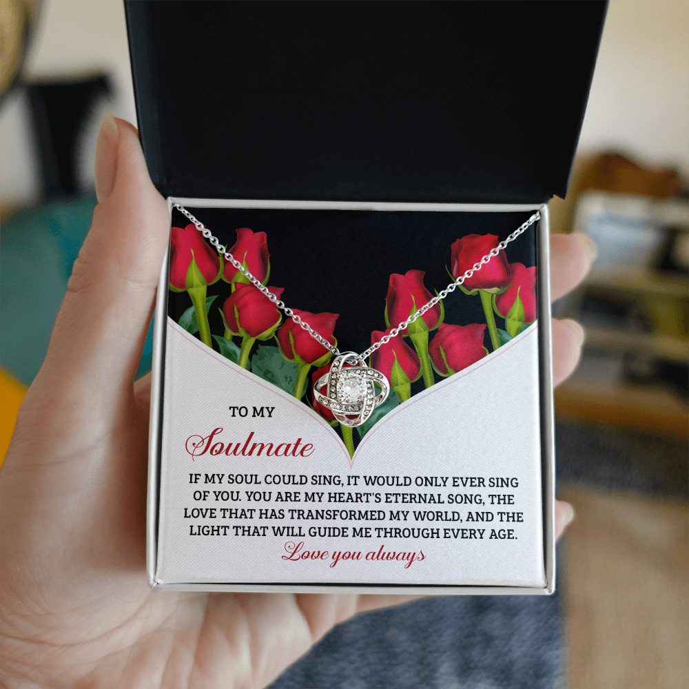 Soulmate - My Heart's Eternal Song - Love Knot Necklace