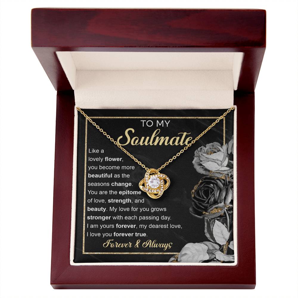 Soulmate - Forever True - Love Knot Necklace