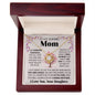 To My Loving Mom - I'm Forever Grateful - Love Knot Necklace