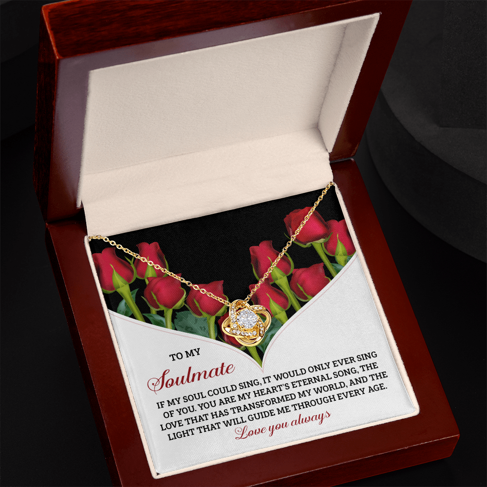 Soulmate - My Heart's Eternal Song - Love Knot Necklace
