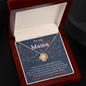Mom - The Best Mom In The Whole Whide World - Love Knot Necklace