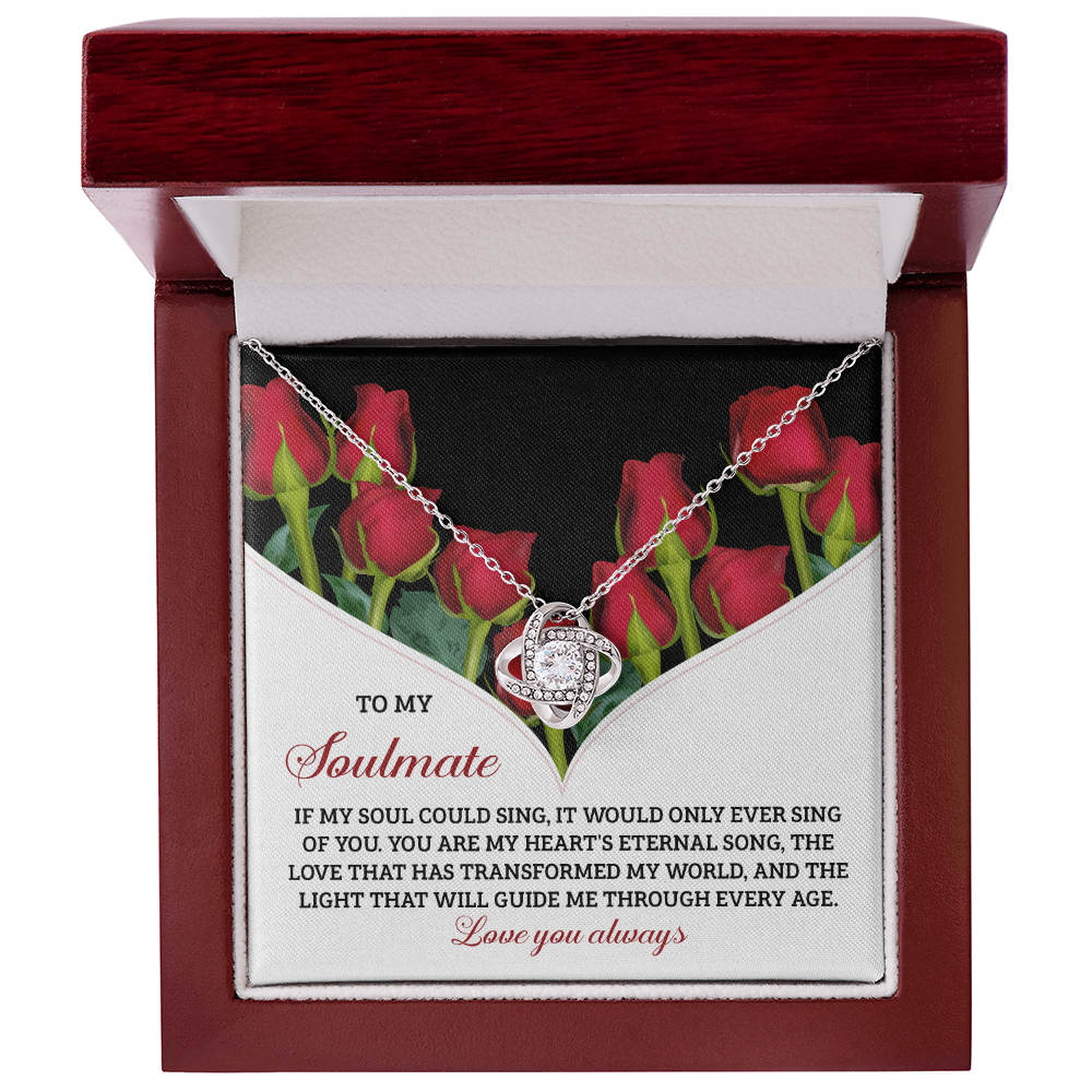 Soulmate - My Heart's Eternal Song - Love Knot Necklace