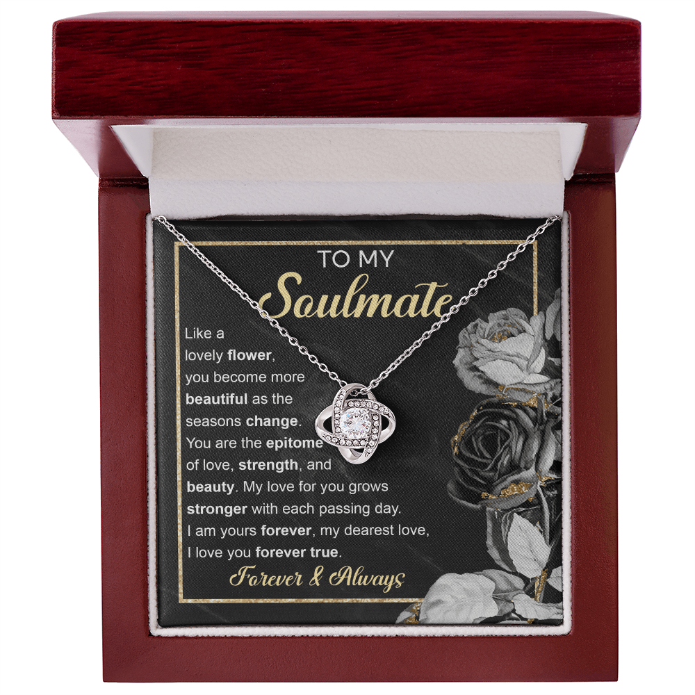 Soulmate - Forever True - Love Knot Necklace
