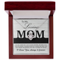 Mom - Elegant, Beautiful, And Loving - Love Knot Necklace