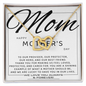 Mom - A Shining Example Of What A Mother Should Be - Interlocking Hearts Necklace