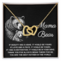 Mom - Mama Bear - Interlocking Hearts Necklace