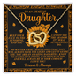 Daughter - Keep Your Face To The Sunshine - Interlocking Hearts Necklace