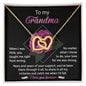 Grandmother - Catch Me When I'd Fall - Interlocking Hearts Necklace