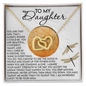Daughter - Shine In Everything You Do - Interlocking Hearts Necklace