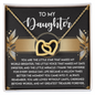 Daughter - You Are My Little Star - Interlocking Hearts Necklace