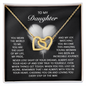 Daughter - Every Step Of The Way - Interlocking Hearts Necklace