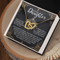 Daughter - Author Of Your Own Story - Interlocking Hearts Necklace
