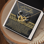 Daughter - Be Led By Your Dreams - Interlocking Hearts Necklace