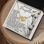 Daughter - Proud Of The Woman You Have Become - Interlocking Hearts Necklace