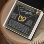 Daughter - Only A Phone Call Away - Interlocking Hearts Necklace
