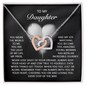 Daughter - Every Step Of The Way - Interlocking Hearts Necklace