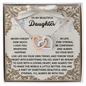 Daughter - Live Life On Your Own Terms - Interlocking Hearts Necklace