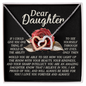 Daughter - You Light Up The Room - Interlocking Hearts Necklace