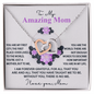 Mom - Without You, There Is No Me - Interlocking Hearts Necklace