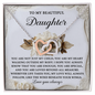 Daughter - The Wind Beneath Your Wings - Interlocking Hearts Necklace