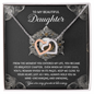 Daughter - Unchanging And Unfading - Interlocking Hearts Necklace