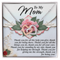 Mom - Thank You For Being You - Interlocking Hearts Necklace