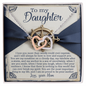 Daughter - Anchor In A Sea of Uncertainty - Interlocking Hearts Necklace