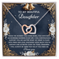 Daughter - An Incredible Blessing - Interlocking Hearts Necklace