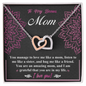 Bonus Mom - A Mom, Sister, Friend - Interlocking Hearts Necklace
