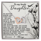 Daughter - Proud Of The Woman You Have Become - Interlocking Hearts Necklace