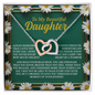 Daughter - The Heart Of A Warrior - Interlocking Hearts Necklace